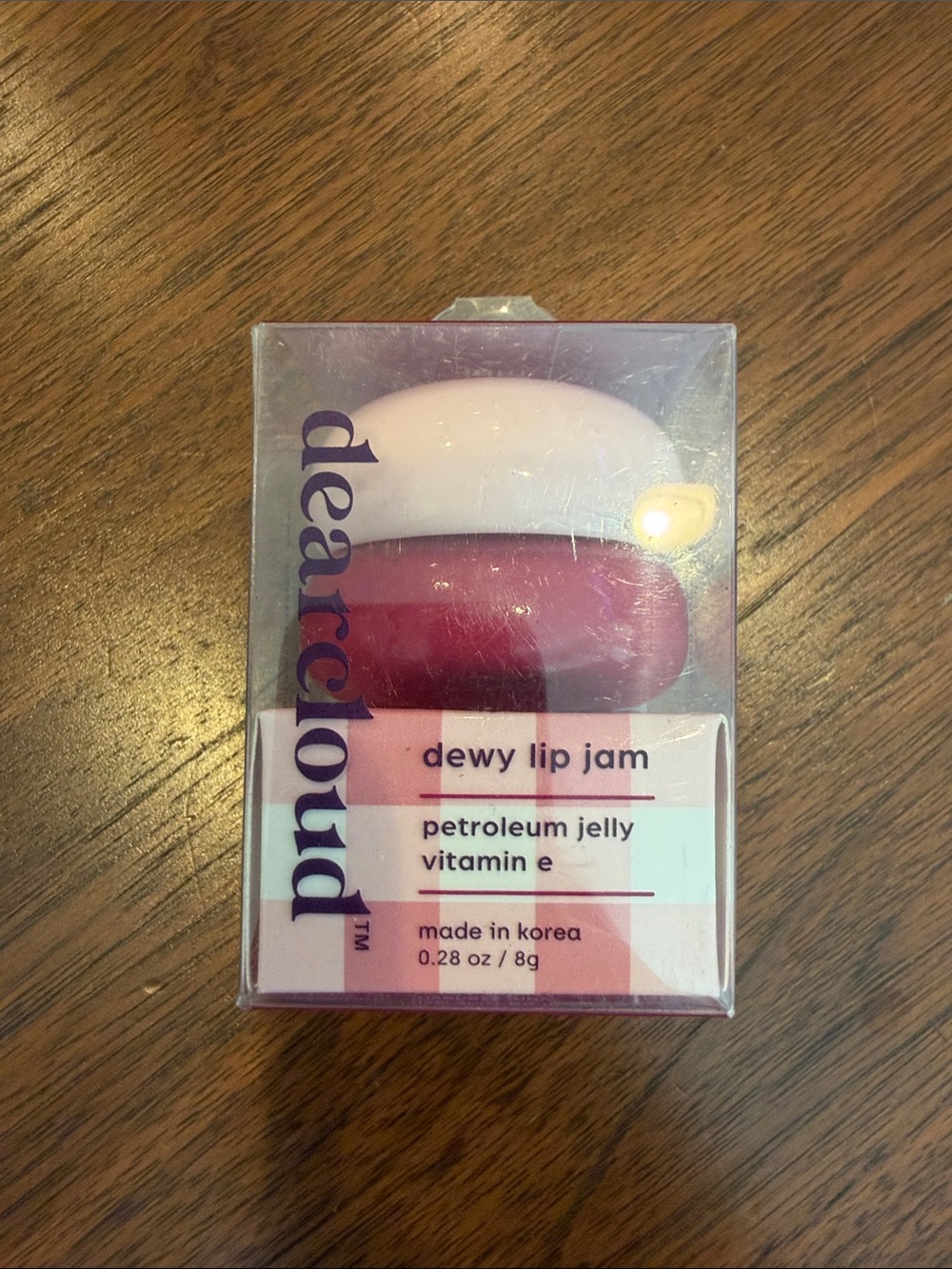 DEARCLOUD NIB Dewy Lip Jam Hydrating Lip Balm Gloss Vitamin E Passion Fruit - Picture 2 of 5